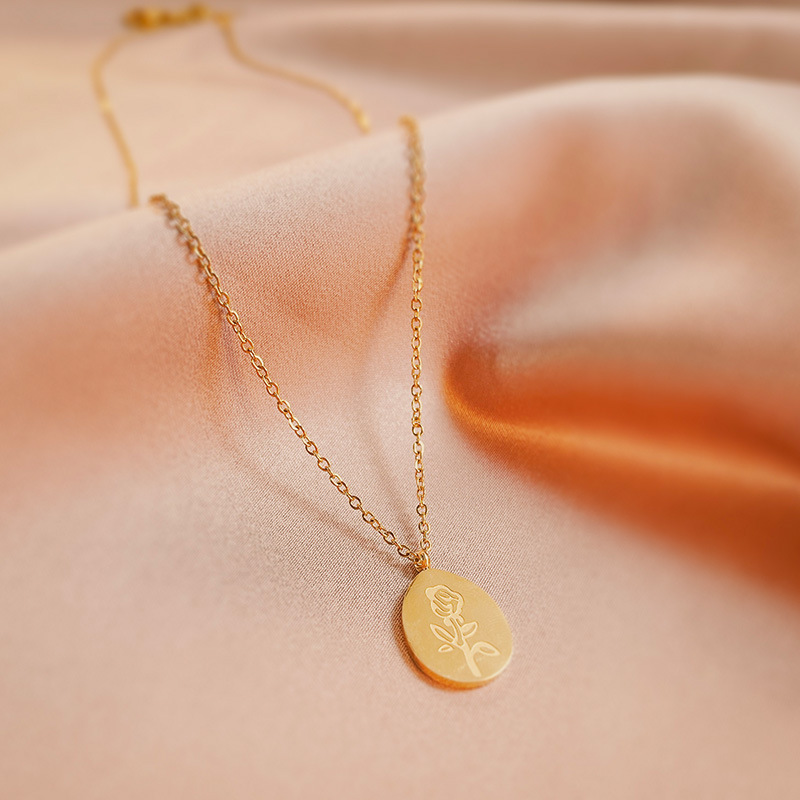 Stainless Steel Necklaces Fema - Birth Flower Necklace recension och pris