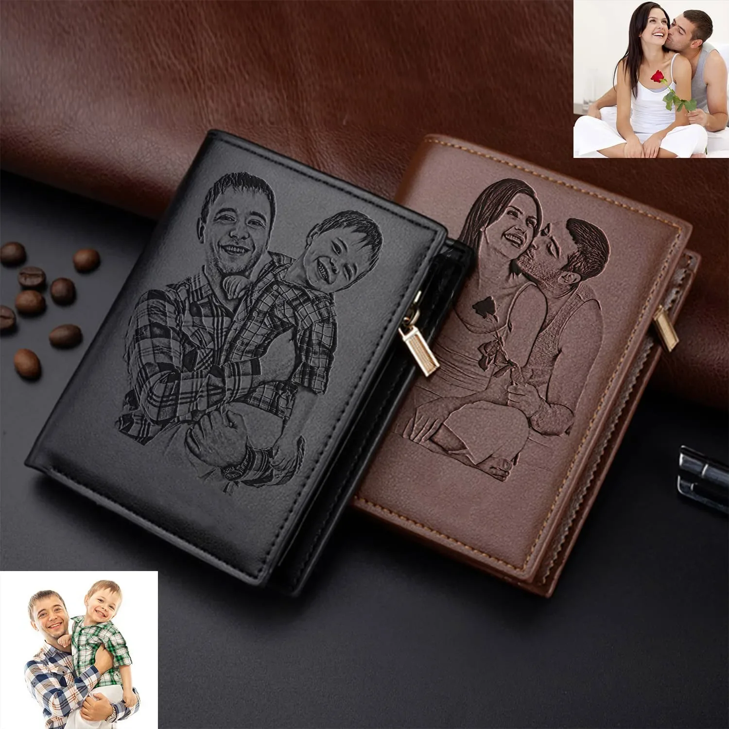 Custom Engraved Men's Photo Wa - Personalized Name Box recension och pris
