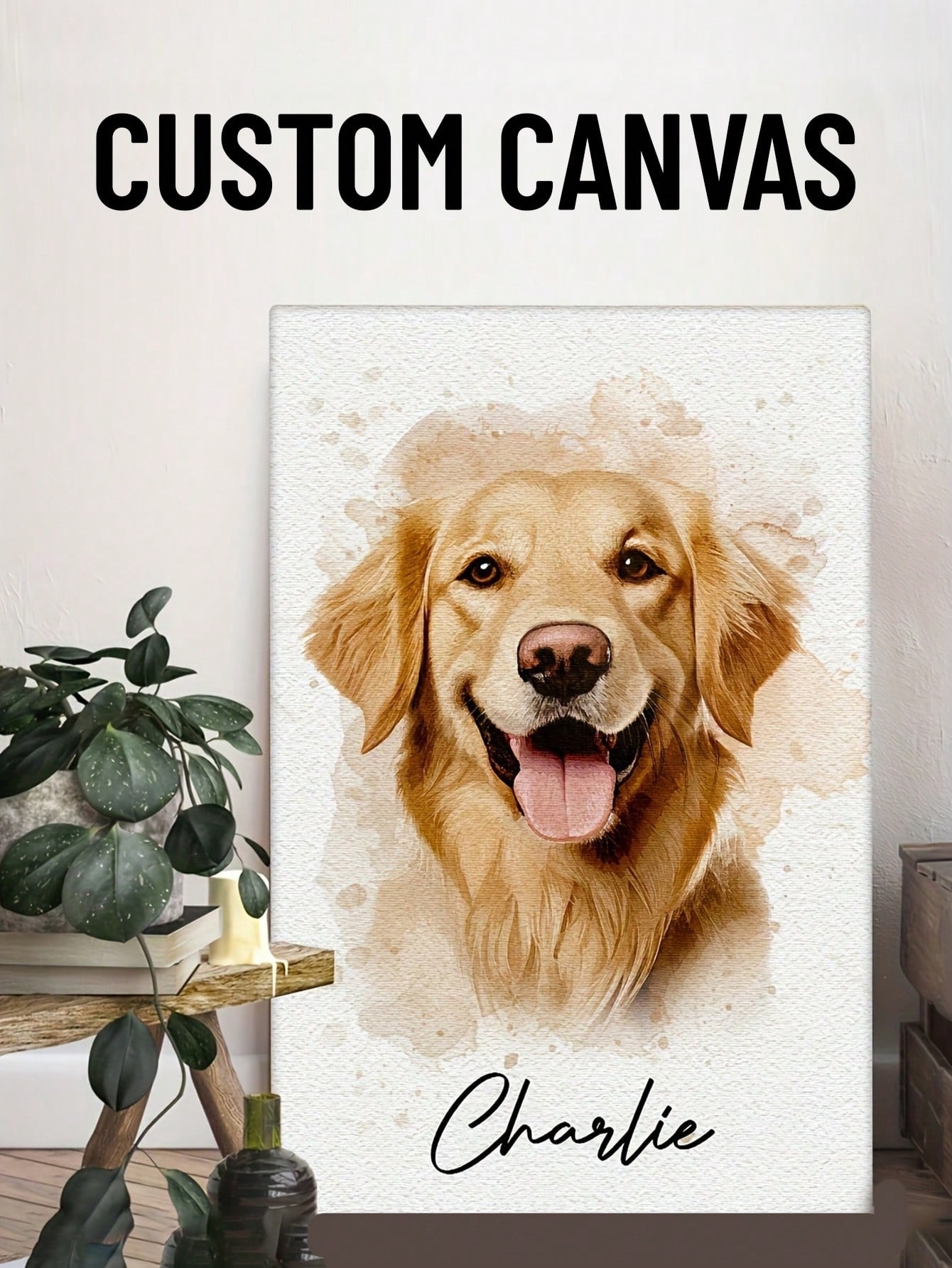 Customized Watercolor Pet Port - Pet Portrait Custom recension och pris