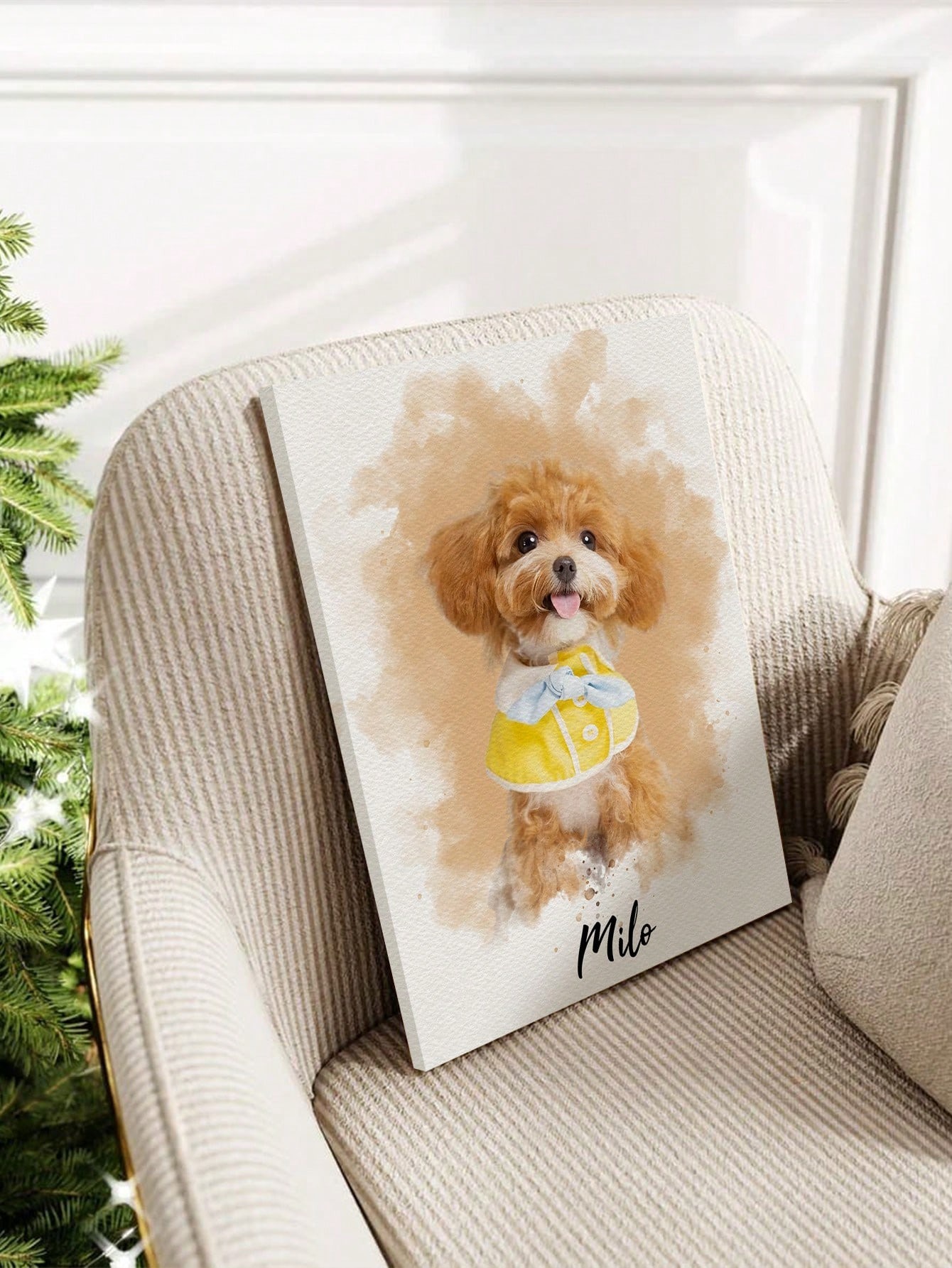 Customized Watercolor Pet Port - Pet Portrait Custom recension och pris