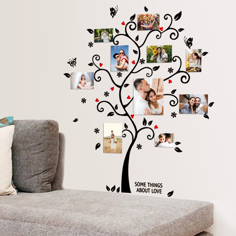 DIY Family Photo Frame Tree Wa - Family Tree Print recension och pris