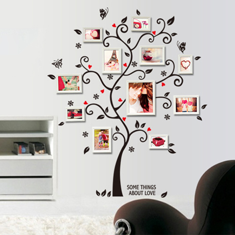 DIY Family Photo Frame Tree Wa - Family Tree Print recension och pris