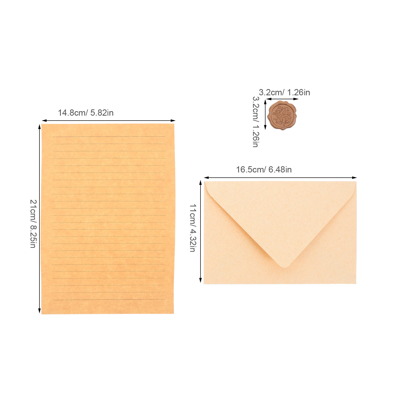 1Set Sophisticated Vintage Let - Wax Seal Letter Kit recension och pris