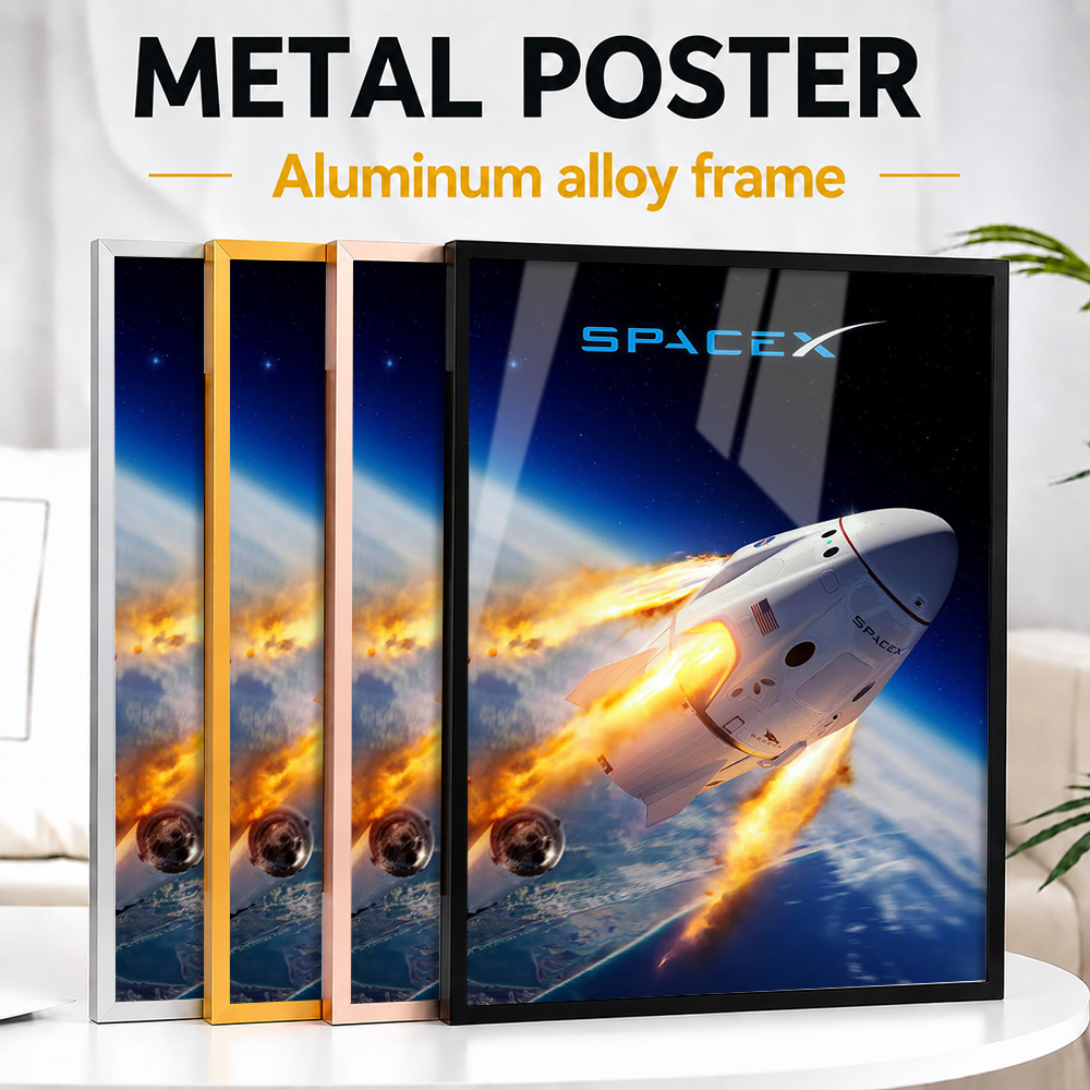 Spacex Dragon Capsule Reentry  - Custom Map Poster recension och pris