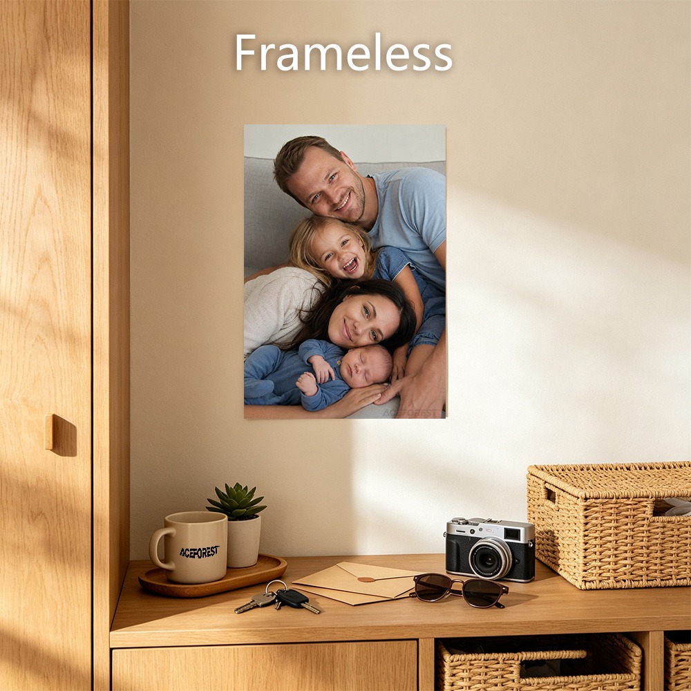 2D Personalized Photo Canvas W - Engraved Wood Frame recension och pris